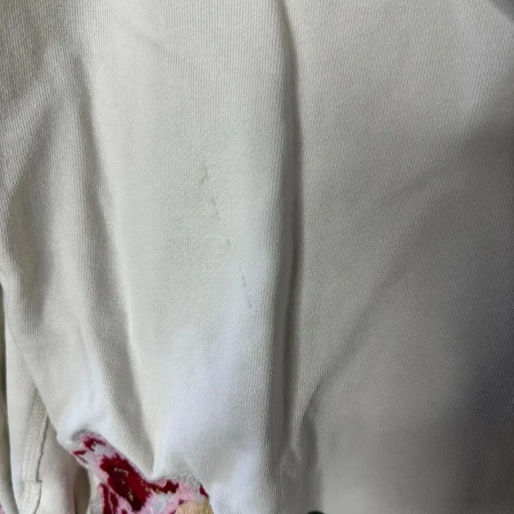 Not for sale Vintage Lucky Brand Y2K Embroidered Hoodie. Cream with - Picture 4 of 7